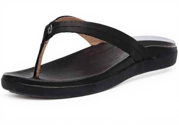 Sandales OLUKAI Honolii Noir Femme Confort Plat