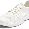 OLUKAI Baskets Homme Tricot Respirant Talon Tombant Blanc