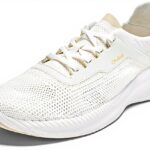 OLUKAI Baskets Homme Tricot Respirant Talon Tombant Blanc
