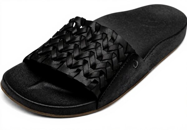 Sandales femme OLUKAI Kamola cuir tissé confort quotidien