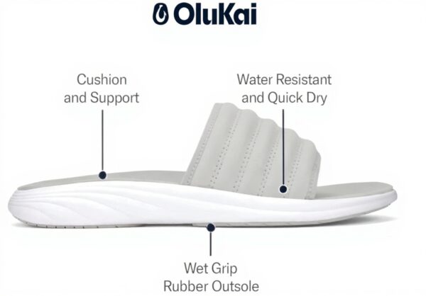 Sandales OLUKAI Komo homme imperméables confort journée