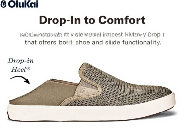 Chaussures OLUKAI Laeahi marron confort maille respirante