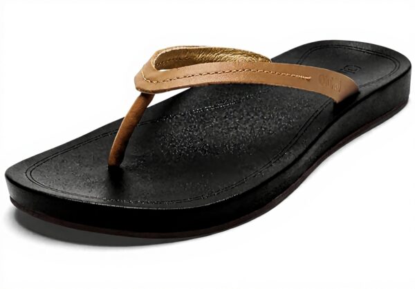 Sandales OLUKAI Lalahi cuir léger maintien voûte plantaire