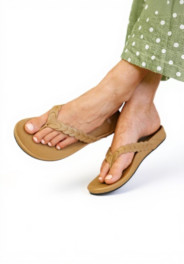 Sandales OLUKAI Lei Tongues Femme Cuir Confort Garantie