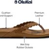 Sandales OLUKAI Lei Tongues Femme Cuir Confort Garantie