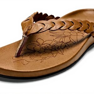 Sandales OLUKAI Lei Tongues Femme Cuir Confort Garantie