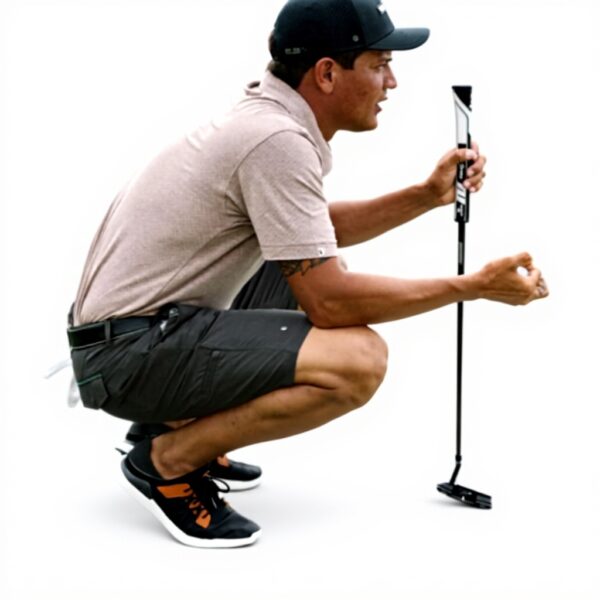 OLUKAI Manele Chaussures de golf sans crampons pour homme, résistantes à leau et aux taches, semelle intermédiaire rembourrée et semelle profilée, confort tout au long de la journée et légères, Noir