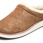 Pantoufles mules femme OLUKAI cuir nubuck doublure polaire