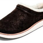 Pantoufles mules femme OLUKAI cuir nubuck doublure polaire