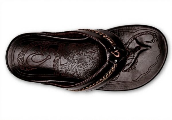 Sandales OLUKAI Mea Ola cuir homme plage confort voûte