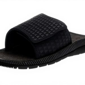 OLUKAI Mens Halo Olu Slide Sandals, Trench BlueCharcoal, 9