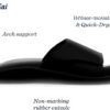 OluKai Nalu Slide Sandal Homme Noir EVA Confortable