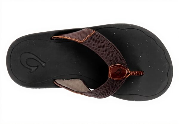 Sandales OluKai Homme Cuir Bois Nohonaulana Thong