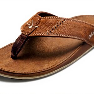 Sandales homme OLUKAI Nui cuir pleine fleur confortable