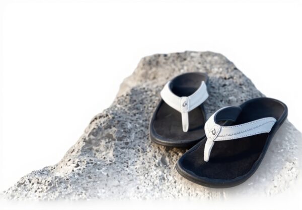 OLUKAI Ohana Sandales Femme Noir Marron Confort EVA