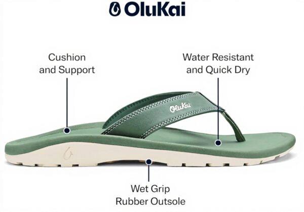 Sandales homme OLUKAI Ohana Tongs semelle caoutchouc