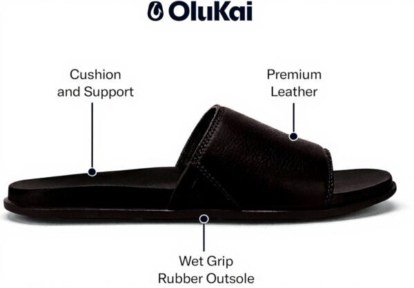 Sandales homme OLUKAI Olali cuir confort voûte plantaire