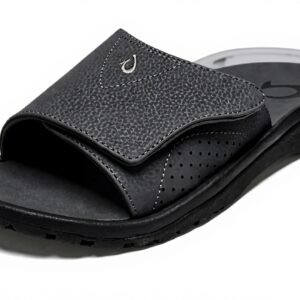 OLUKAI Polena Sandales Homme Dark Java Confort Garantie