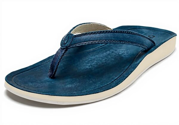 Tongs Olukai Southshore femme cuir confort plage indigo