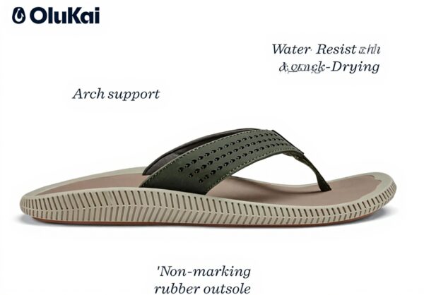 Sandales Olukai Ulele Nori Clay Homme Confort Imperméables