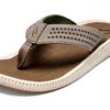 Sandales OLUKAI Ulele Homme Cuir Résistantes à leau