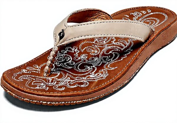 OluKai Sandales Femme Paniolo Noir Confort Élégant