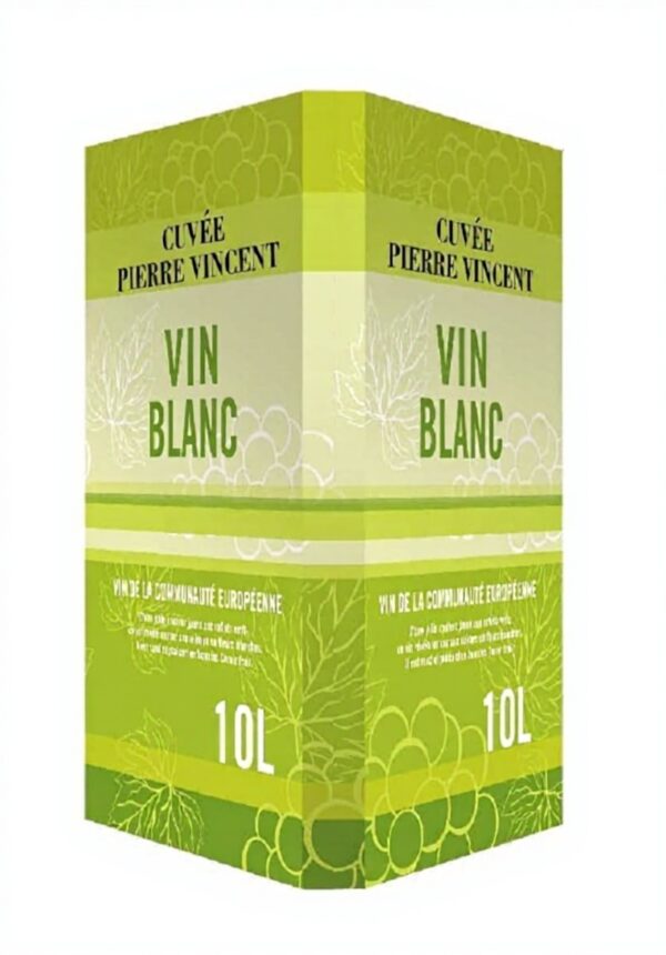 Vin blanc Pierre Vincent frais aromatique Bag-in-Box 10L