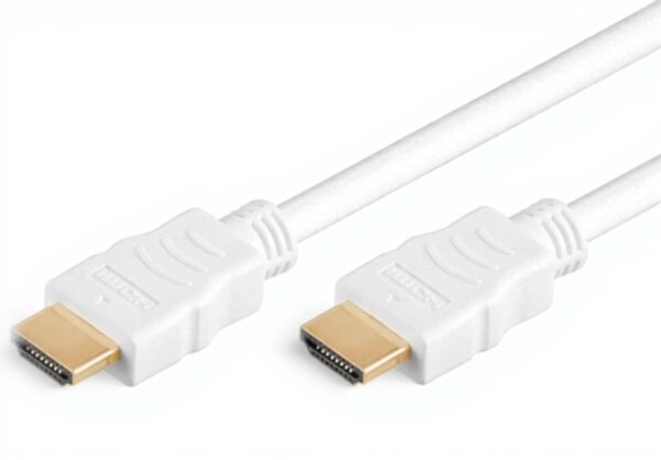 Câble HDMI PremiumCord 4K Haute Vitesse 10m Blanc Ethernet