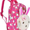 Queta Sac à Dos Enfant Lapin Design Cartable Rose Nylon-3