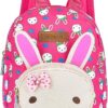 Queta Sac à Dos Enfant Lapin Design Cartable Rose Nylon-0