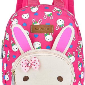 Queta Sac à Dos Enfant Lapin Design Cartable Rose Nylon-0