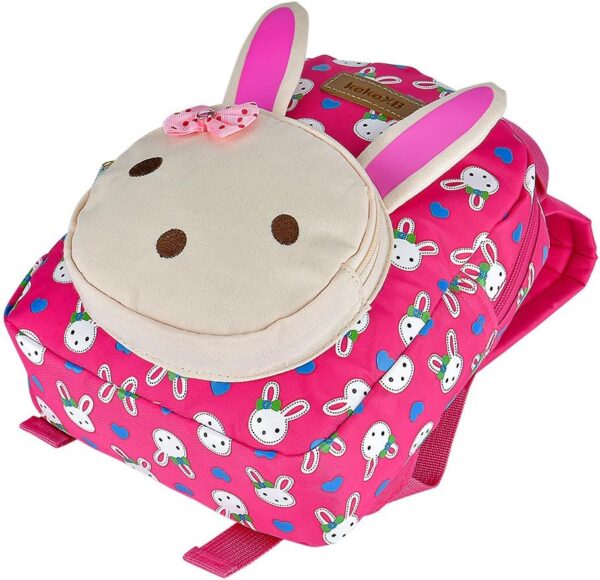 Queta Sac à Dos Enfant Lapin Design Cartable Rose Nylon-6