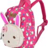 Queta Sac à Dos Enfant Lapin Design Cartable Rose Nylon-1