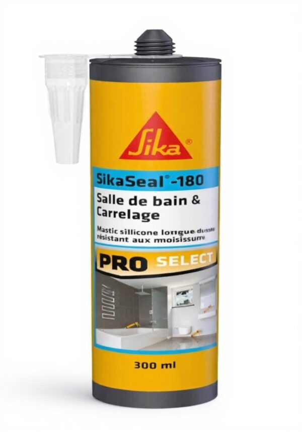 Sika mastic silicone sanitaire salle de bains carrelage