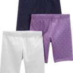 Shorts fille Carter's lot 3 confort élastique bébé-0