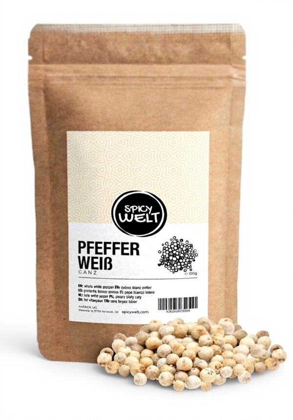 Poivre blanc entier Spicy Welt 100g épice poisson sauce