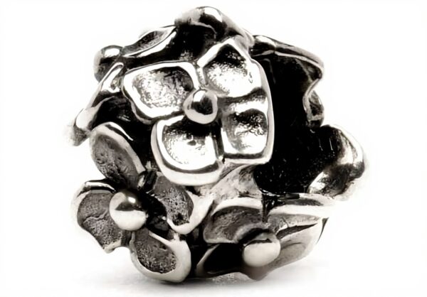 Perle hortensia Trollbeads argent sterling bracelet femme