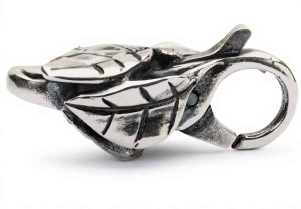 Charm argent Trollbeads Lock of Leaves perles femme