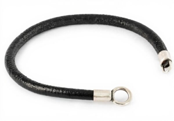 Bracelet Trollbeads cuir véritable sans fermoir femme