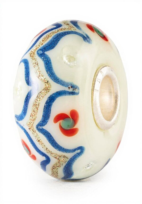 Trollbeads Fleur d'ivoire Glow perle bijou femme élégant