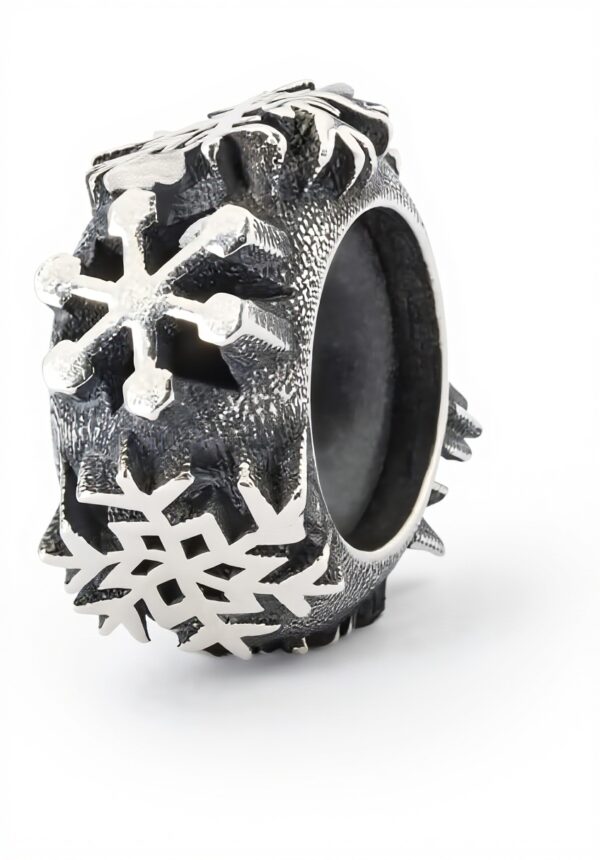 Perle Trollbeads Flocons de Neige Spacer Argent Sterling