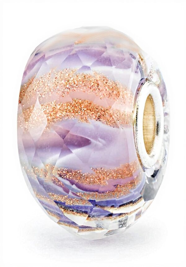Perle Trollbeads verre violet Mélodie TGLBE-30101 femme