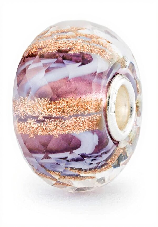 Perle en verre violet Trollbeads Mélodie TGLBE-30102 femme