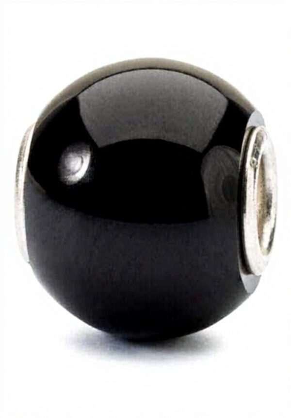 Trollbeads perle ronde onyx noir bijoux femme