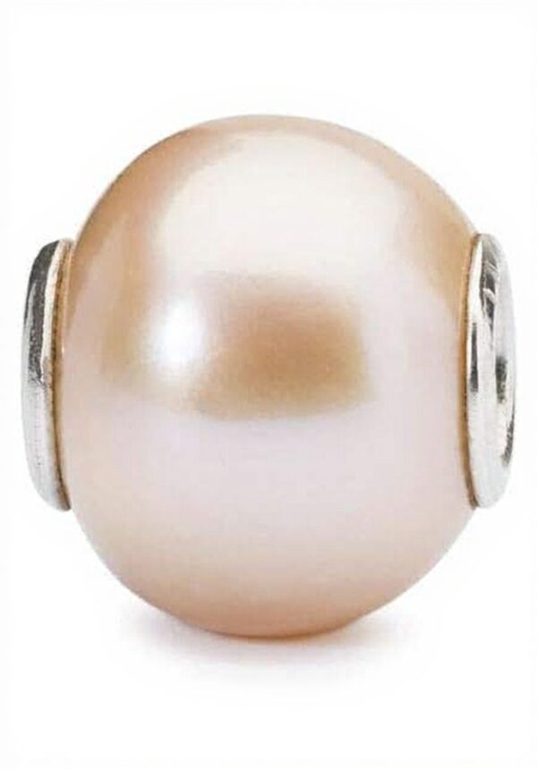 Perle Trollbeads Femme Blanc Biege Charmes Bijoux