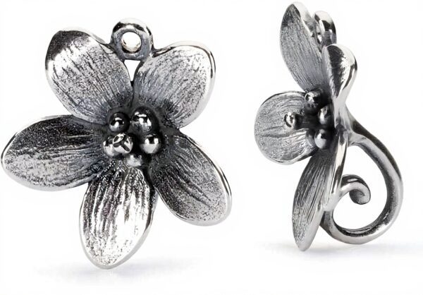 Boucles d'oreilles Trollbeads Anemone argent 925 femme