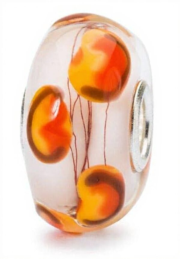 Perle Trollbeads Verre Golden Poppies Femme Bijoux Charmes