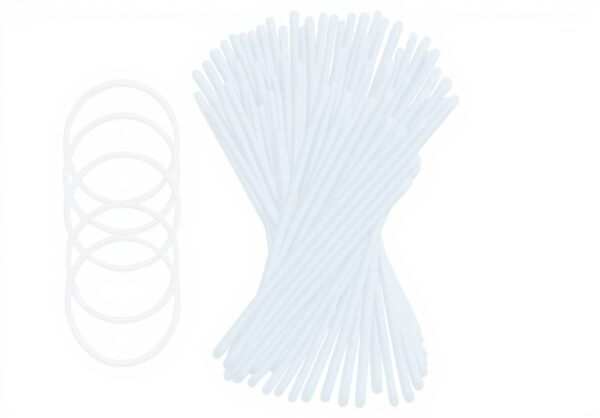 Bracelets fluo UV FLOOR blanc néon fête accessoire lumineux