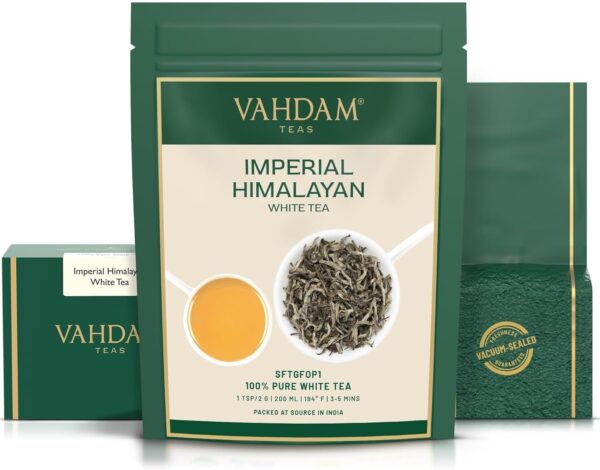 Thé blanc Himalaya VAHDAM feuilles vrac qualité supérieure-5