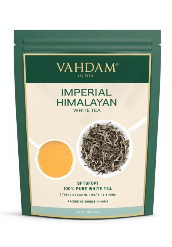 Thé blanc Himalaya VAHDAM feuilles vrac qualité supérieure